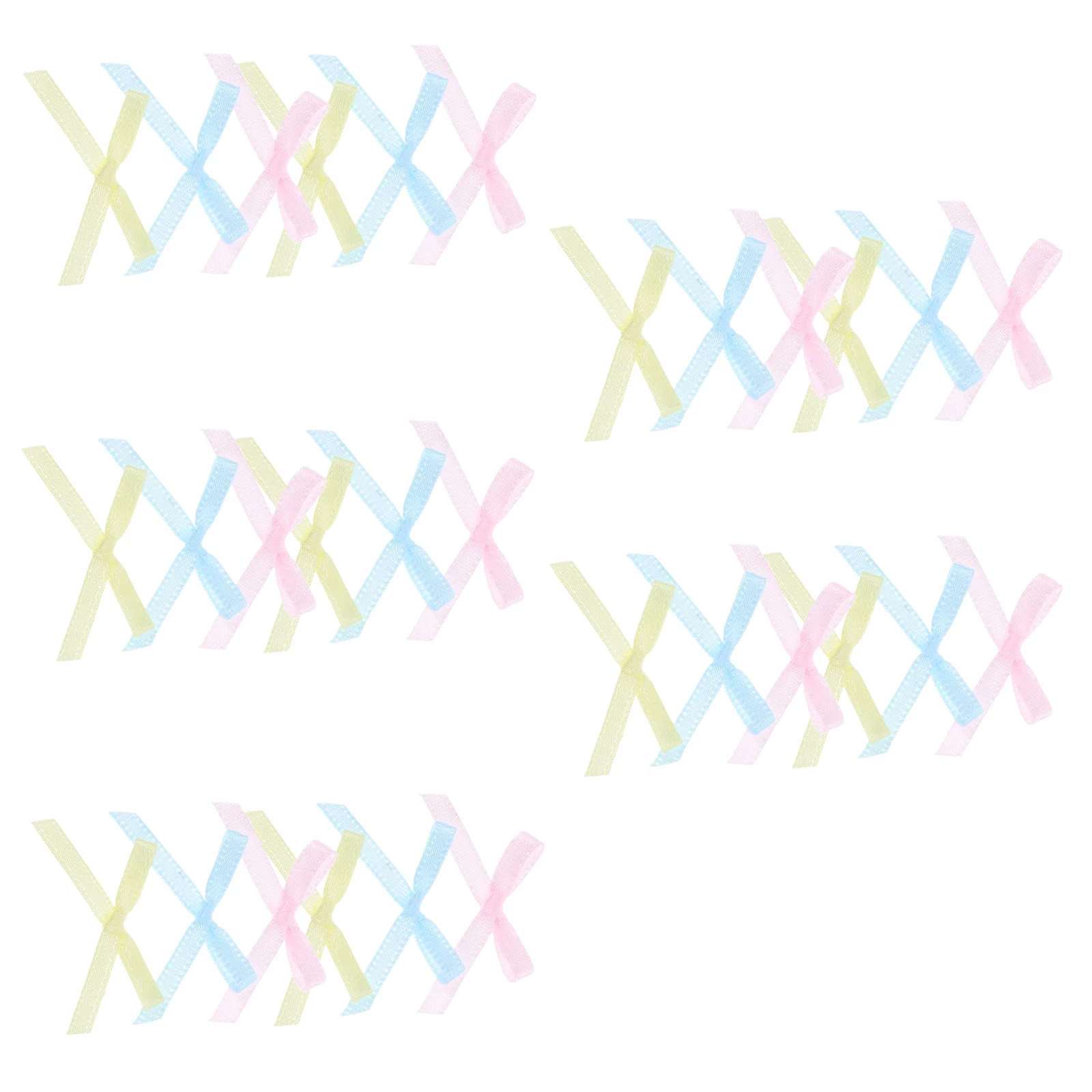 

100pcs Fabric Bowknot Ribbon Bows For Diy Crafts Cake Decor Party Wedding Favor Packaging Embellishment Mini Satin Charm Tiny