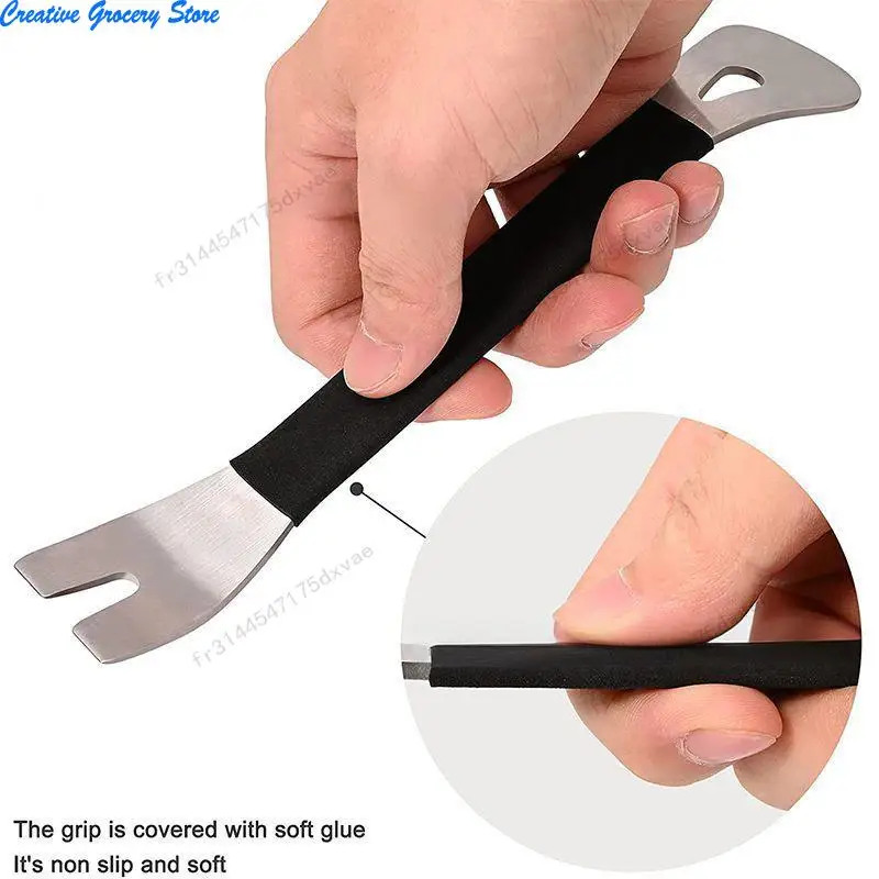 

Монтажный инструмент из нержавеющей стали с отверткой-защелкой для демонтажа автомобильной аудиосистемы, подходит для модификаций автомобилей, инструмент для снятия внутренних дверных панелей