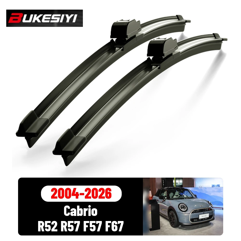2PCS Front Wiper For Mini Cabrio R52 R57 F57 F67 2004-2026 Silent Durable High Quality Windshield Wiper Blades Accessories 2020