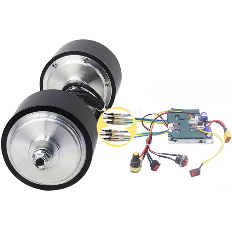 4-inch Toothed Deceleration Brushless Motor 116 DC Motor Hub Speed Regulation Low-speed and High-torque Rail Pusher