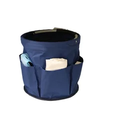 17L Large Storage Organiser Bag Folding Basket Picnic Tote Outdoor Cleaning Caddy with Handle Tool Bag Cleaning Supplies 28*28cm