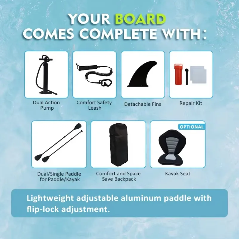 Factory Custom Inflatable Stand Up Paddle Board - SUP Board for Ocean Water Sports