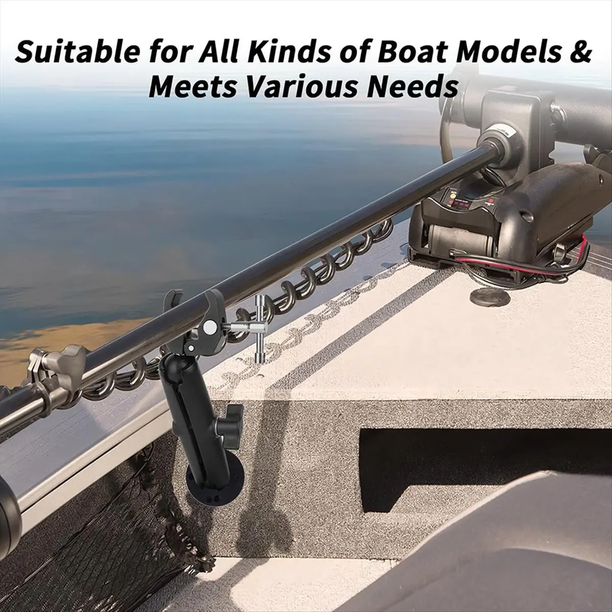 Special Offer-Trolling Motor Mount Stabilizer Support Boat Trolling Motor Shaft Reduces Bounce
