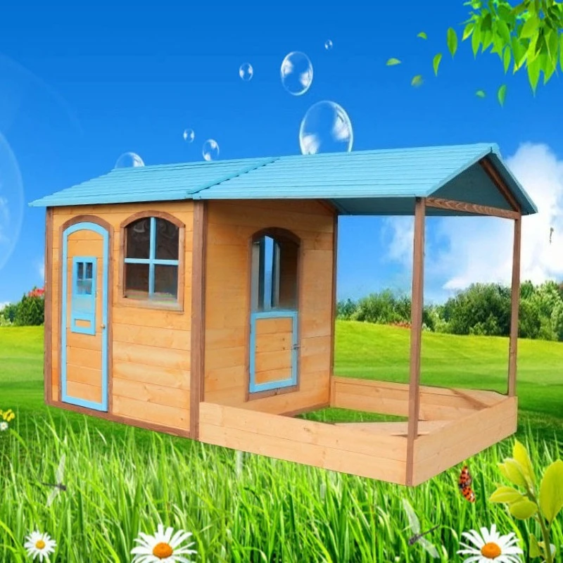 Holz Großes Outdoor-Spielzeug – Kids Outdoor Wooden Playhouse Bewertung und Preis