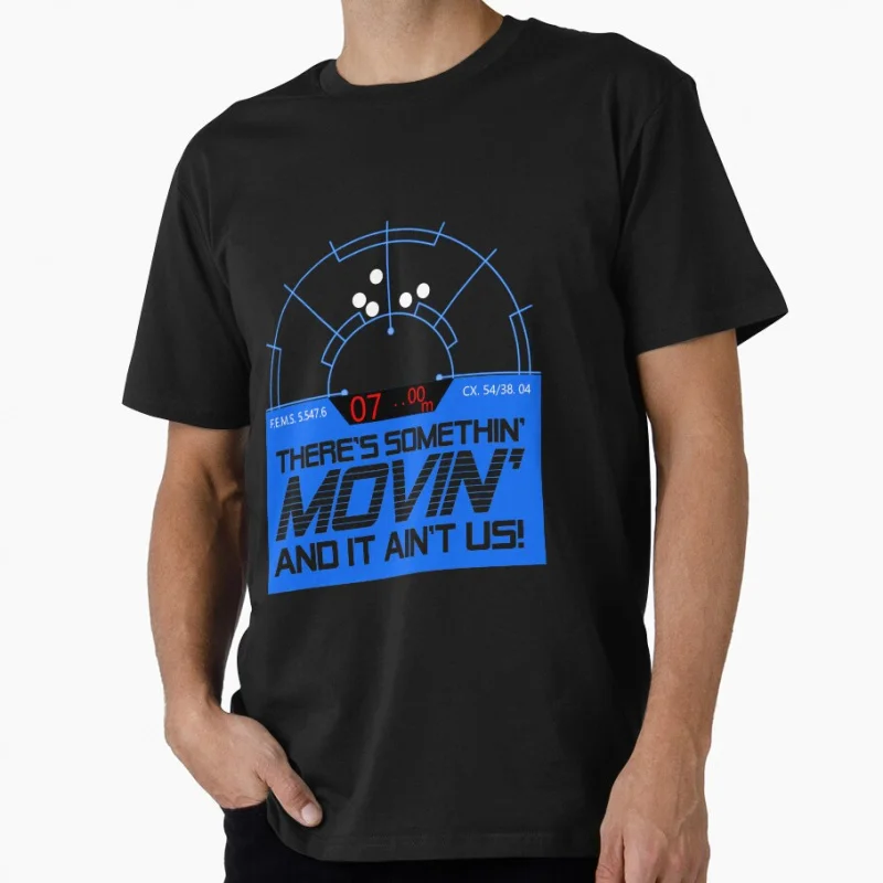 

Motion Tracking - Somethin' Movin LV426 80s retro sic fi Alien Sacry Space Monster hunter Xenomorph Gift T-shirt Large size Tops