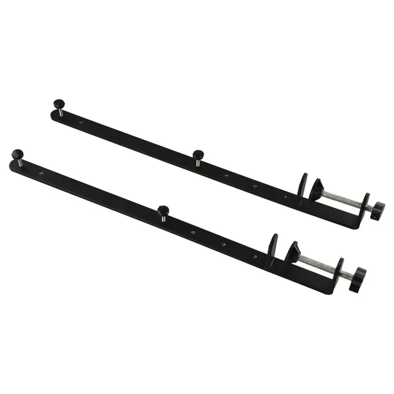 A97I-2 Pack Nailless Desk Clamp Extended Pegboard Bracket For Office Gaming Setup Heavy Duty Metal Desk Holder