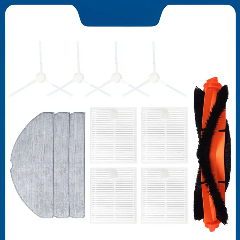 For Robot Vacuum S20 3C Enhanced Parts Set Hepa Filter Side Brush Mop Pad Main Brush Cover Cleaning Tools