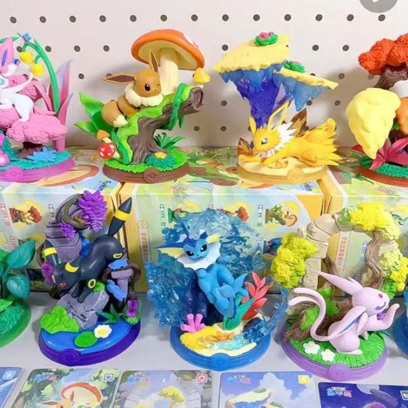 

Genuine Eevee Evolutions 3: Relax & Enjoy! Eevee Blind Box Eevee Mystery Box Sylveon Anime Figures Umbreon Espeon Ornament Gift