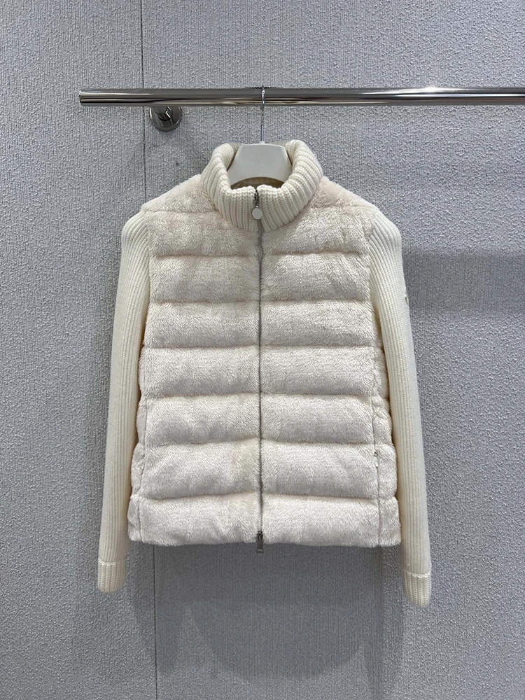 

SVORYXIU 2025 New Style Winter Daily Casual Women's Fashion White Patchwork Vintage Warm Down Jacket