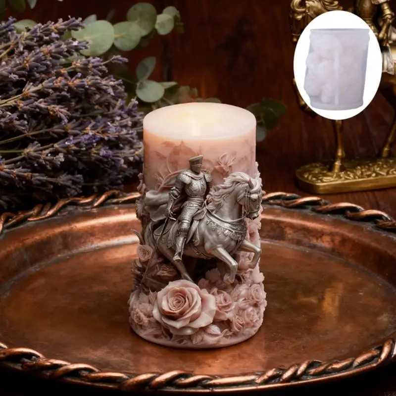 

Rose Knight Silicone Molds Silicone Heat Resistant for Resin Casting Making Soap Home Decoration Y5GB