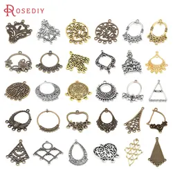 Antique Bronze Vintage Style Zinc Alloy Earrings Connector Charms Diy Jewelry Making Supplies Earrings Accessories for Women