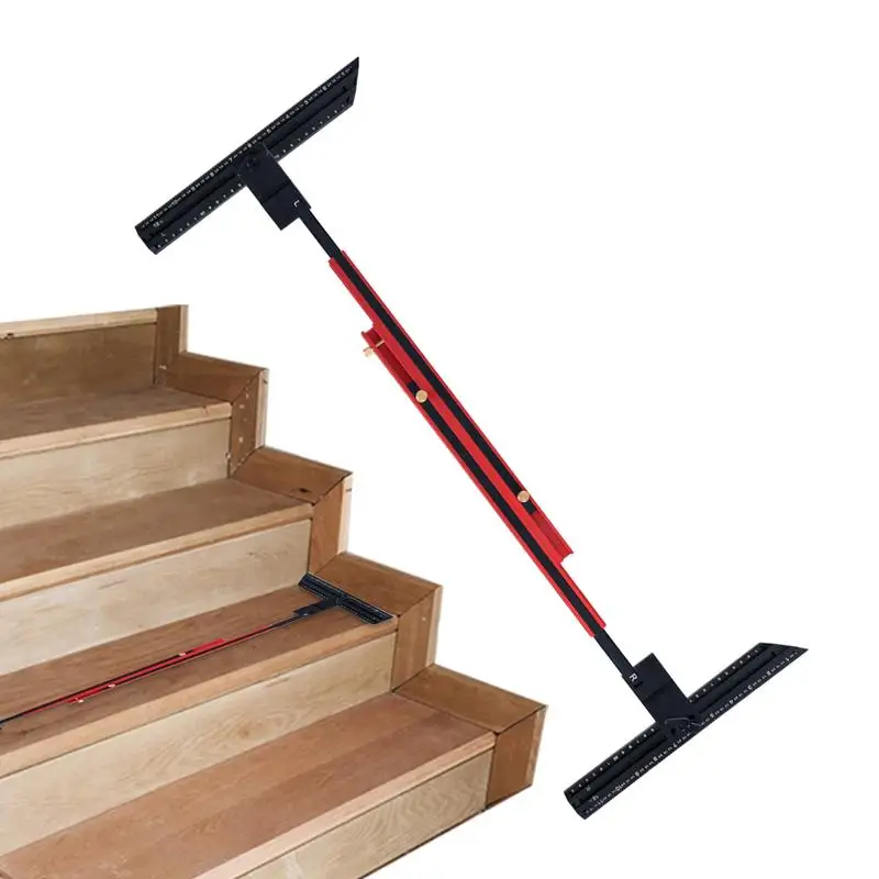 

Stair Tread Template Tool Step Gauge Jig Multifunctional Stair Tread Template Gauge Tool For Measurement And Positioning