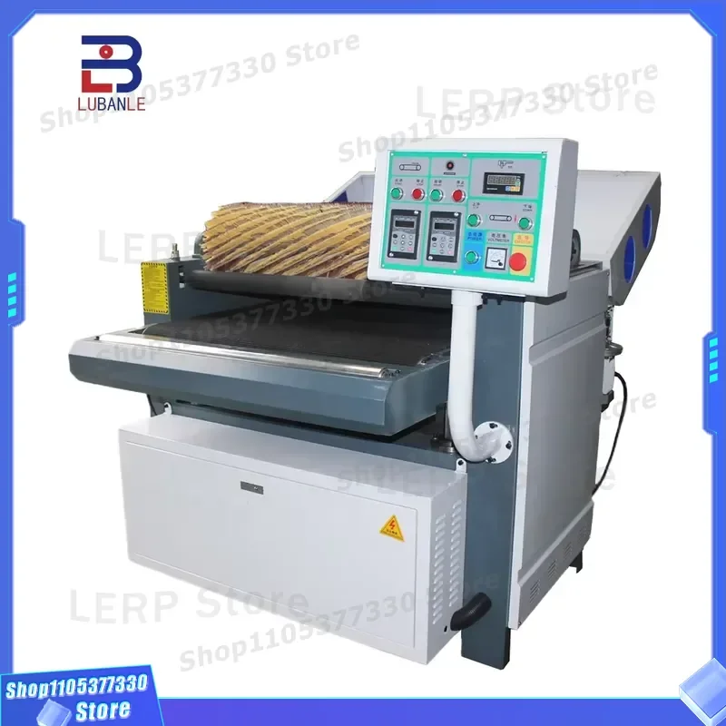 Double Roller Brush Wood Floor Polishing Machine Plywood Sanding Tool for Woodworking Surface Finishing Equipment Woodworking