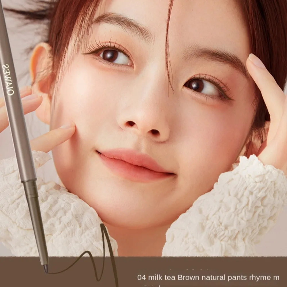 Delineador de ojos 2 en 1 de alta calidad, resistente al agua, de larga duración, lápiz de Gel de gusano de seda, sin manchas, lápiz de cejas negro y marrón para principiantes