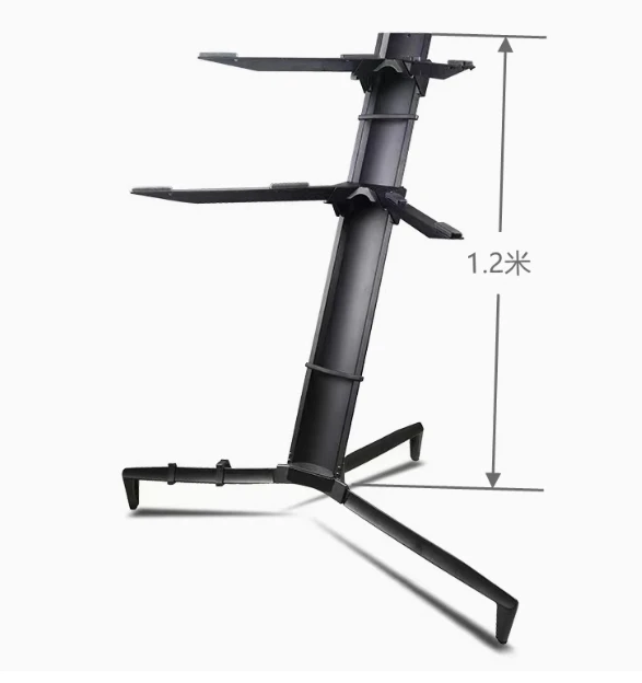 

Double Electronic Piano Stand Stand Universal Keyboard Synthesizer Double Row Aluminium Alloy