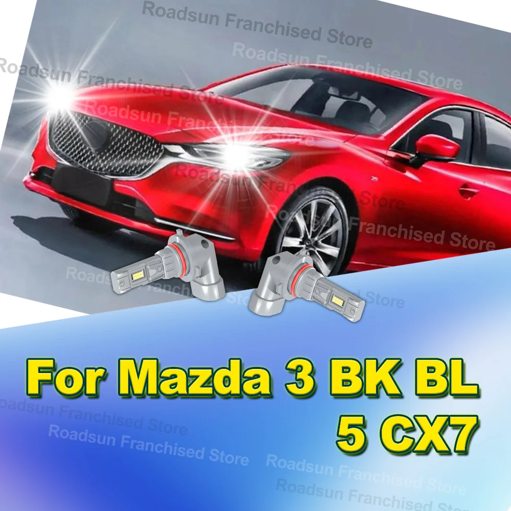 

2X Car Headlight Bulbs 30000LM 180W High Power 3570 CSP For Mazda 3 BK BL 5 CX7