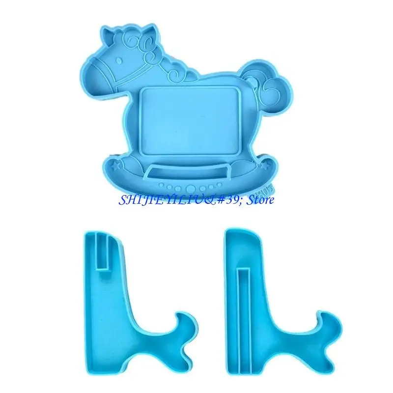 

E21F Horse Photo Frame Ornaments Molds Epoxy Resin DIY Craft for Home Decor