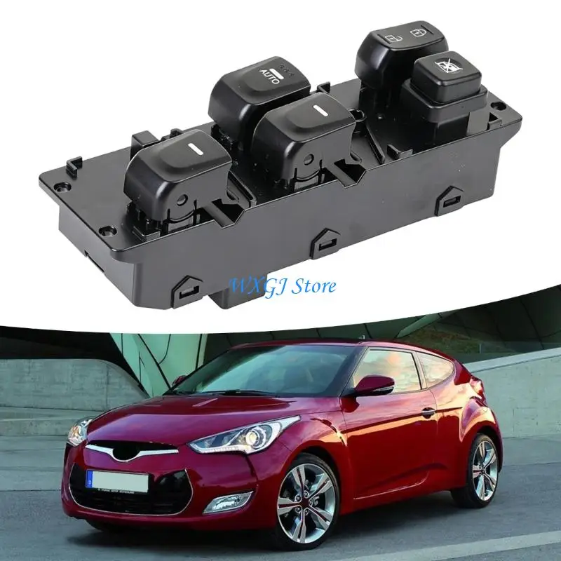 37JE Vehicle Window Control Switches Assembly in Black, 93570-2V005 Door Unit for Interior Repair Tasks and Maintenance Supply