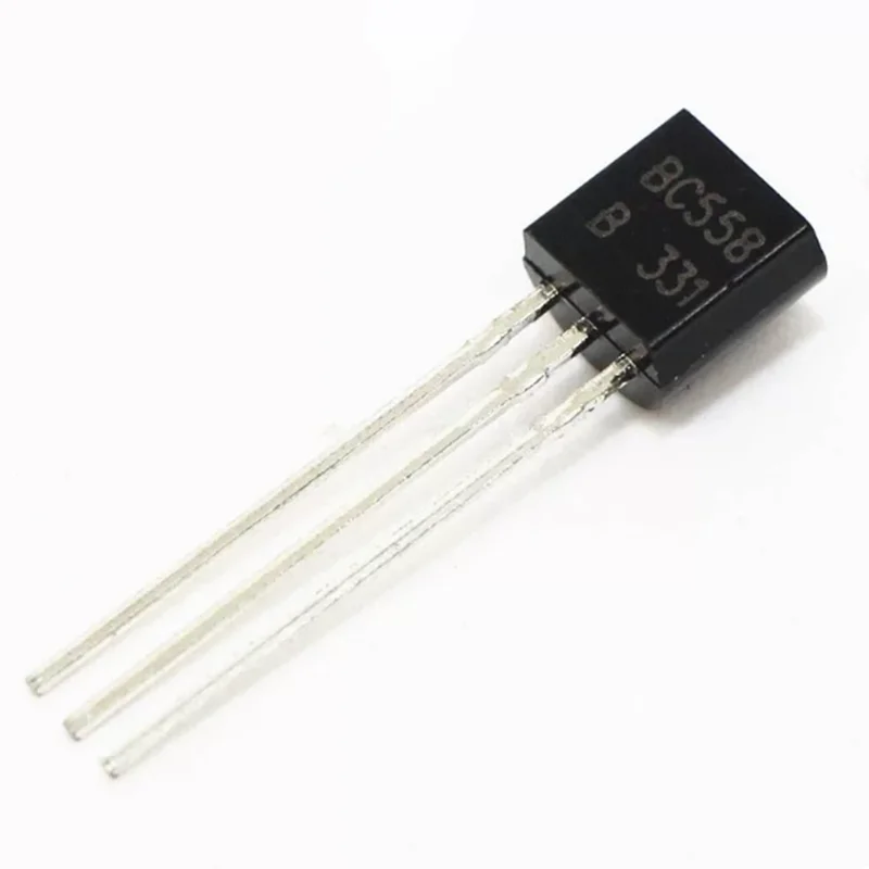 10pcs BC558 TO-92 Transistor type: PNP. Collector current ICM: -100MA BC558 TO-92