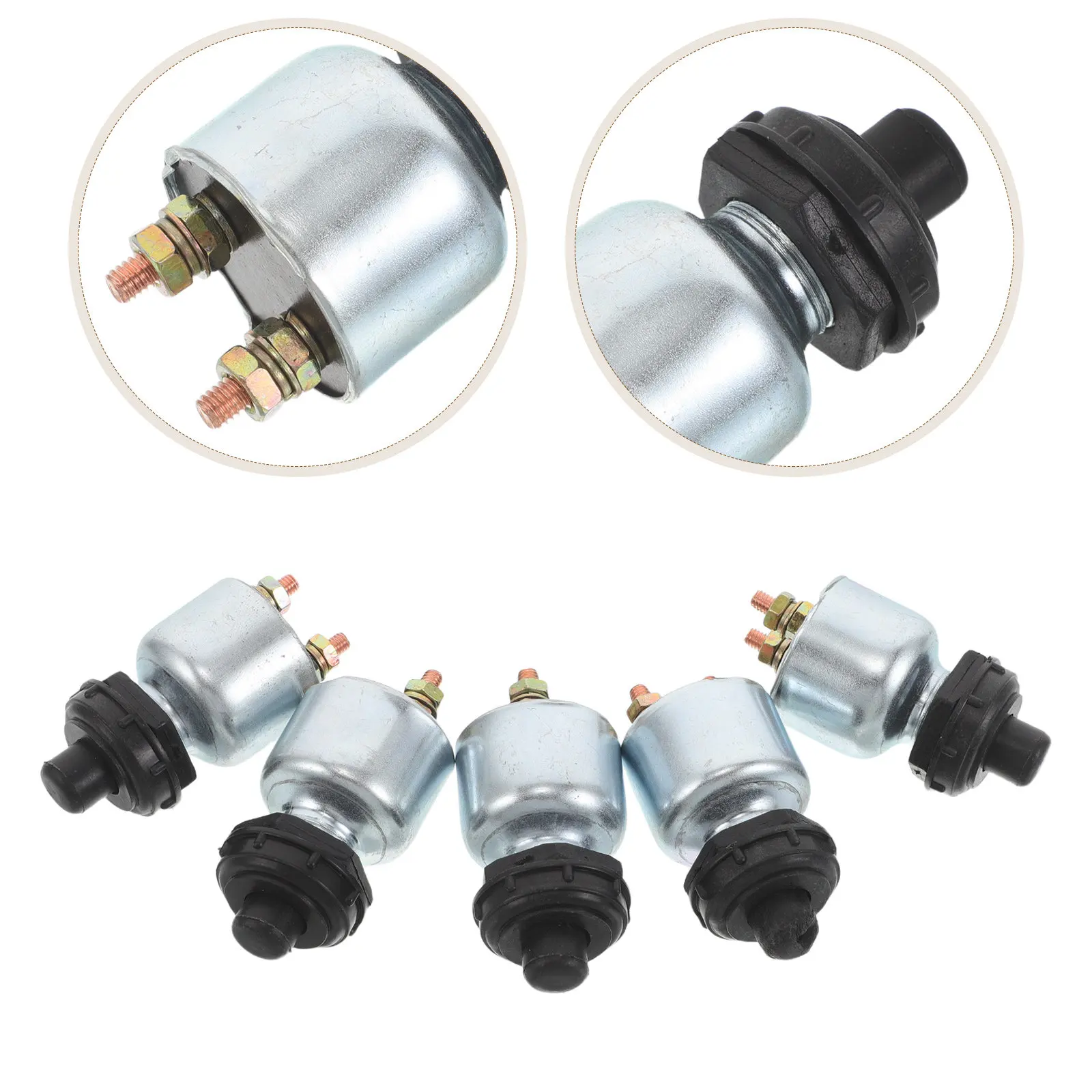 10Pcs Metal Weather Push Button Start For Heavy Equipment Operator Ignition Trucks Tractors Forklifts