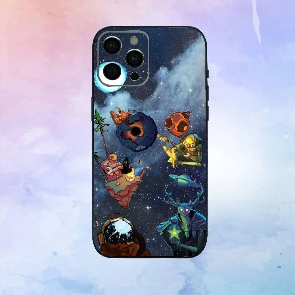 حافظة هاتف O-outer W-Wilds Game لهاتف iPhone17,16,15,14,13,12,11 Plus، Pro Max غطاء أسود ناعم