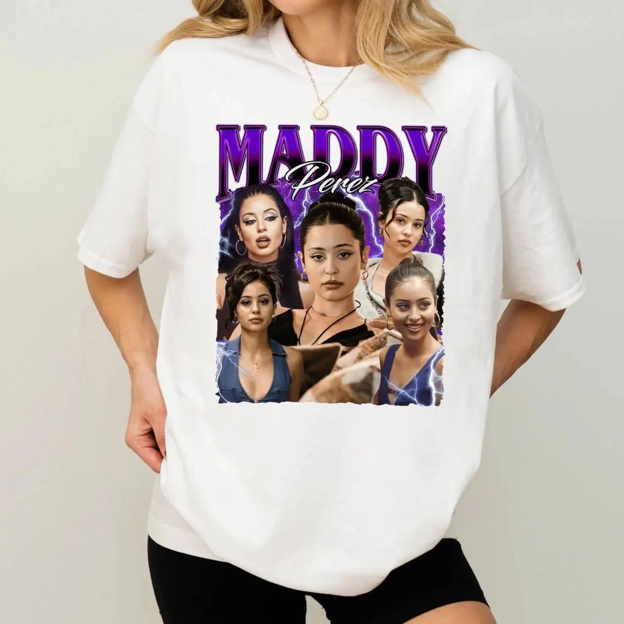 T-shirt unisexe en coton pour femme avec motif Maddy Perez de la série dramatique Euphoria 2026, nouvelle mode vintage Y2K pour l'été, t-shirt à manches courtes pour homme