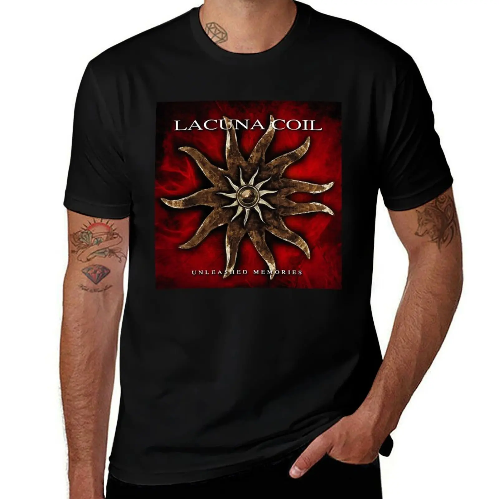 

lacuna coil tour For Fans T-Shirt Simple Line Art Print Tee