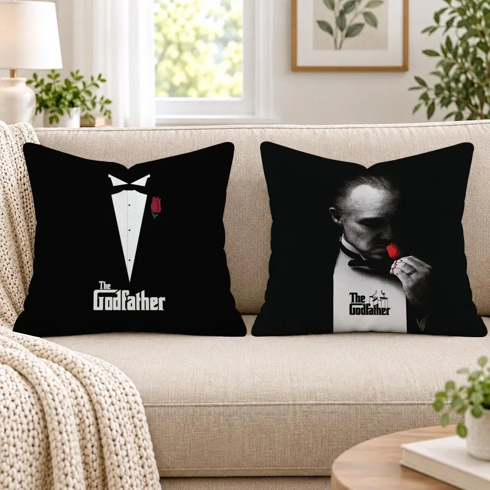 Film The G-Godfather Cushion Cover Short Plush Double-Sided Printing Sofa Bedroom Pillow Case Aesthetic Home Decor