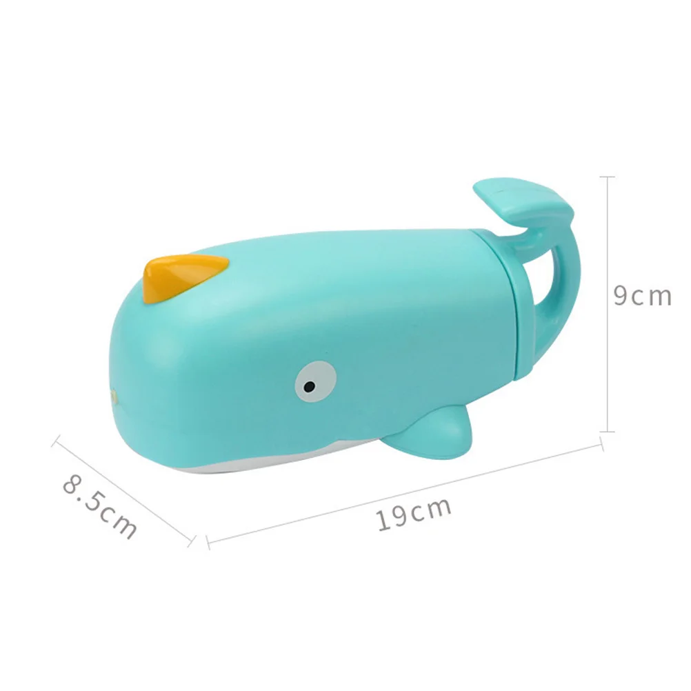 رسم دفع المياه سعة كبيرة رمادي فاتح المضادة للانزلاق D-حلقة مقبض الاطفال المياه لصيف بركة الشاطئ لعب الحوت تصميم