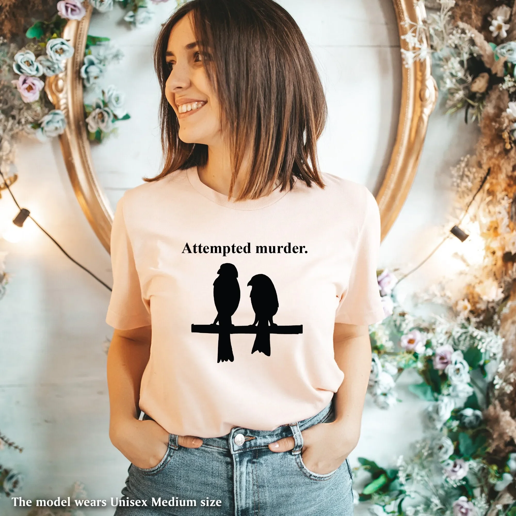 Attempted Murder T Shirt English Literature Book Lover Bookworm For s