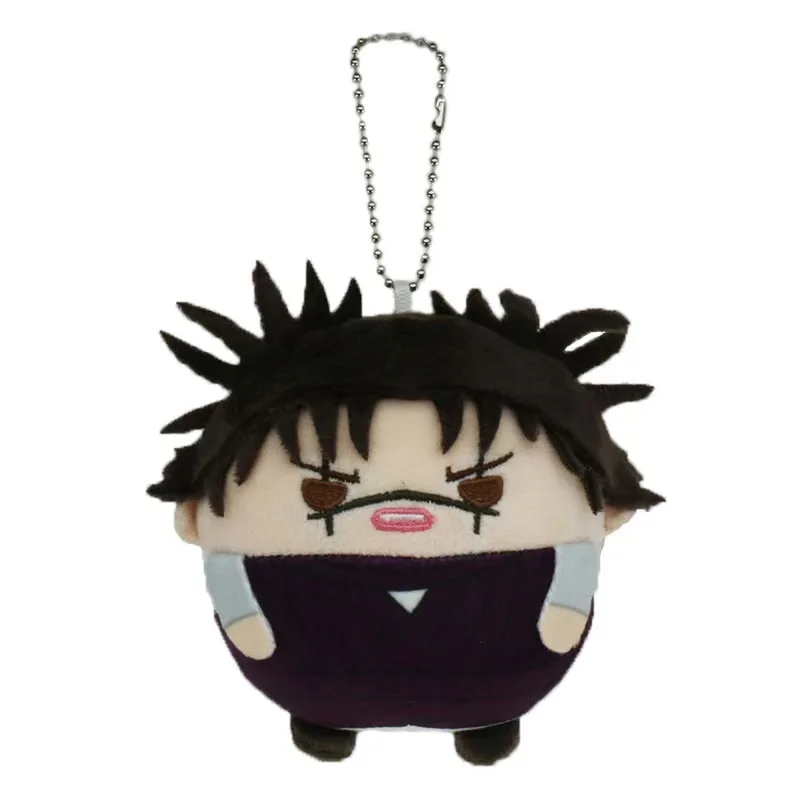 10cm Jujutsu Kaisen Round Plush Keychain Yuji Megumi Choso Yuta Anime Fluffy Stuffed Doll Bag Pendant Fans Gift - view 3