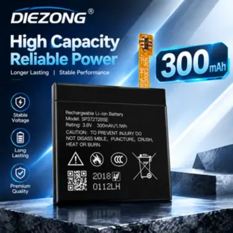 SP372728SE 300mAh Original Replacement Battery for Ticwatch 2 Ticwatch2 Ticwatch Express WE11056 372726 for Ticwatch