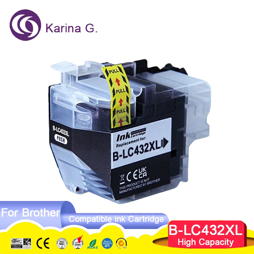 High capacity LC432XL 432XL LC432 Compatible Ink Cartridge For Brother MFC-J5340DW MFC-J5740DW J6540DW J6740DW J6940DW Printer