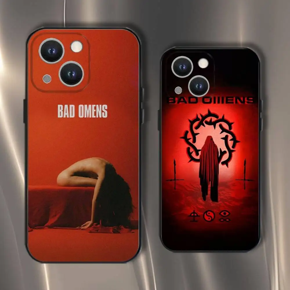 

Band Bad O-Omens Phone Case For iPhone 16,15,14,13,12,11,Pro,XS,Max,XR,Plus,E,SE4,Mini Black Soft Cover