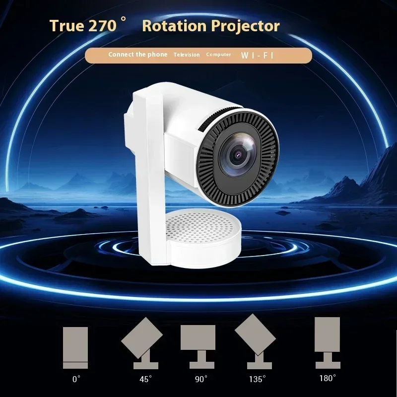 Z11 Micro Portable Projector HD 720P Android 13 400 Lumens Auto On/Off Dual-Band WiFi Compact For Movies Games Built-in Speaker