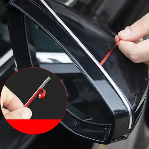 아우디 A7 A4 A3 Q5 Q7 자동차 스타일링 크롬 외부 도어 후면보기 미러 프레임 장식 스티커 트림 스트립 자동차 액세서리