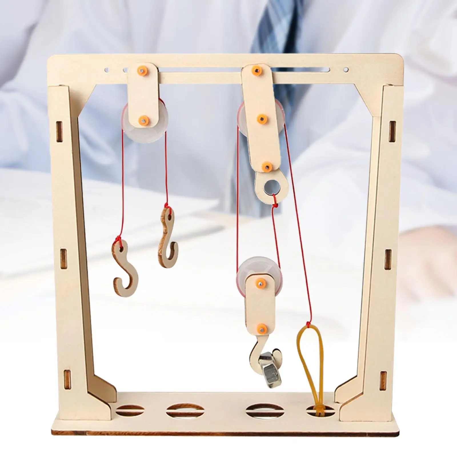

Fixed and Movable Pulleys Learning Set Easy Installation Demonstration Physics Experiment for Students Teachers Home School