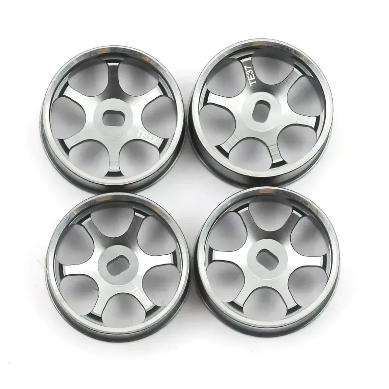 

4pcs Drift Tires Tyre Metal Wheel Rim TE37 Wheel Hub for Wltoys 284131 K969 K989 P939 Kyosho Mini-Z 1/28 RC Car Upgrades Parts