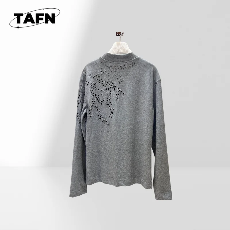 Ladies Chiffon Blouse Long Sleeve V-Neck Workwear Shirt Women's Solid Color Cotton Shirt Loose Fit Blouse Style Blouse AH1601