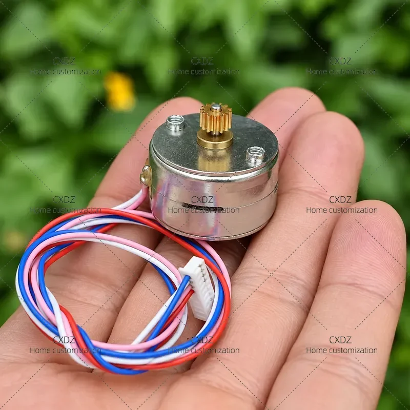 5pcs Miniature Two Phase Four Wire JF25BY Circular Stepper Motor 16 Ohm Phase Resistance Rare Earth Medium Strong Magnetic Rotor