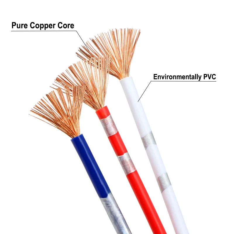 5-100m AVSS Car Modified Wire DIY Speaker Audio Cable Sq 0.3mm - 2.5mm OFC Oxygen-free Pure Copper PVC Insulated Electronic Line