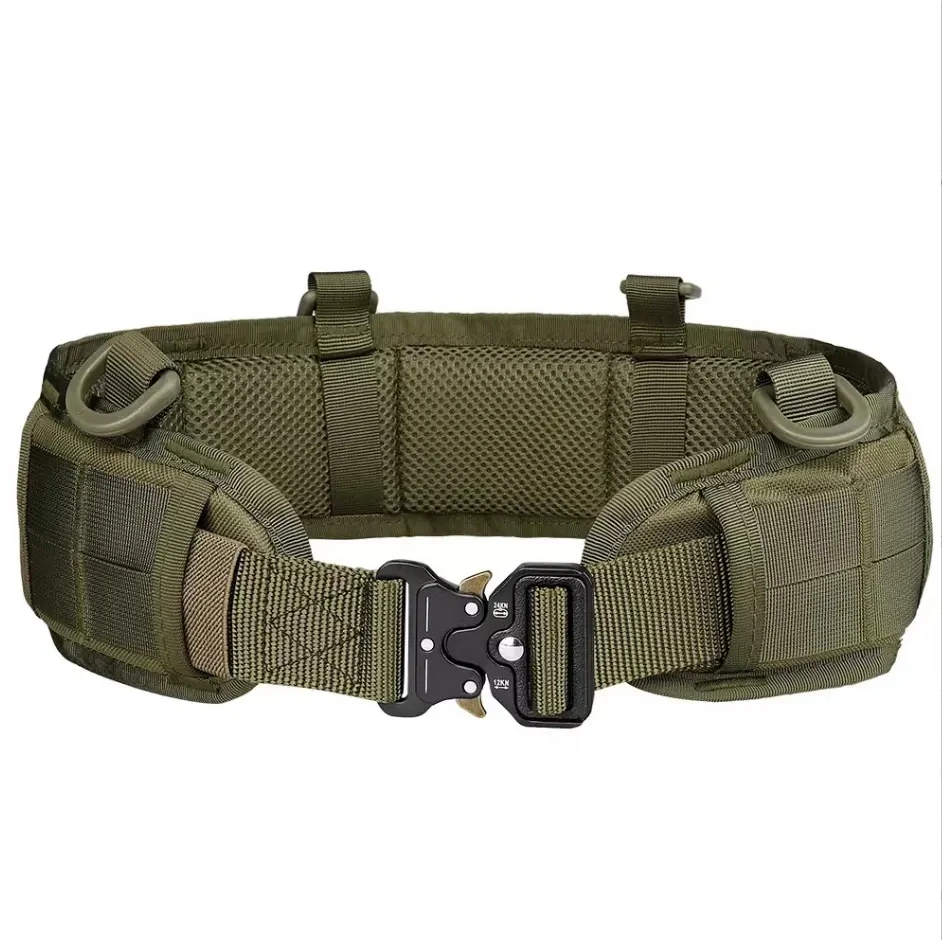 The Tactical Belt Is Made Of Molle Nylon Fabric And Has A Metal Buckle, Making It Suitable For Outdoor Sports And Hunting Belts image 5