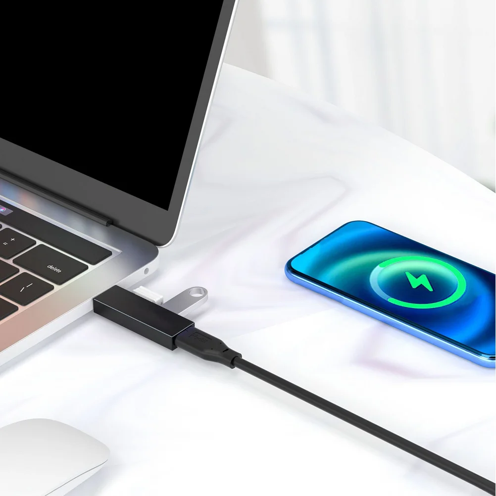 Adaptor Ekspansi Hub USB 3 Port Transfer Data Portabel Multi-Fungsi untuk Laptop Keyboard Mouse Flash Drive
