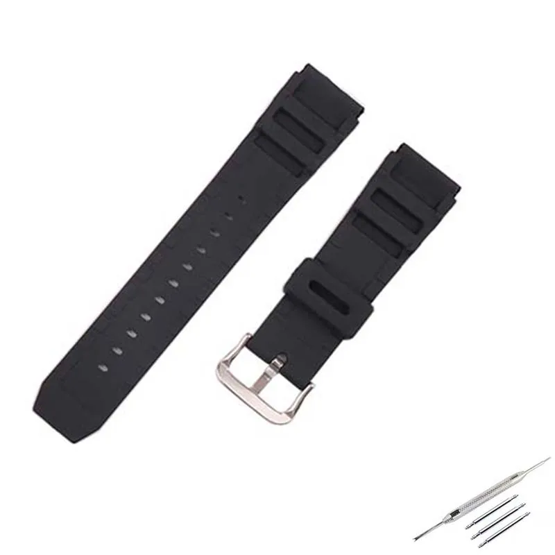 22mm men silicone watch band compatible for Casio Swordfish MDV-106 107 MTP-VD01 watch strap rubber sport wristband accessories