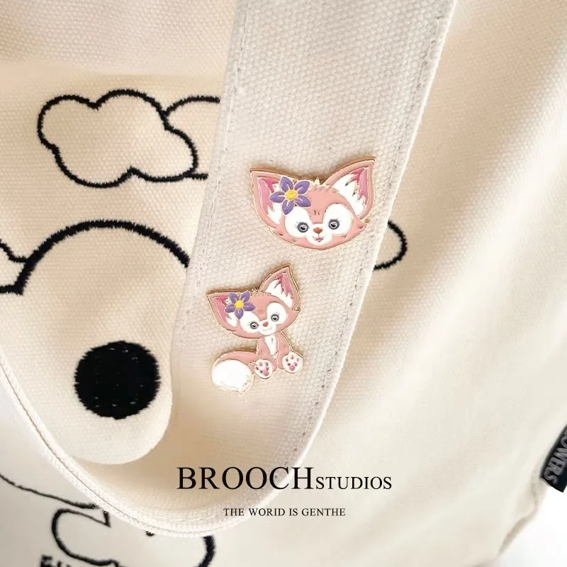 StellaLou LinaBell Kuromi Enamel Brooch Fashion Backpack Jacket Lapel Badge Pins Accessories Cartoon Gifts Jewelry for Girls