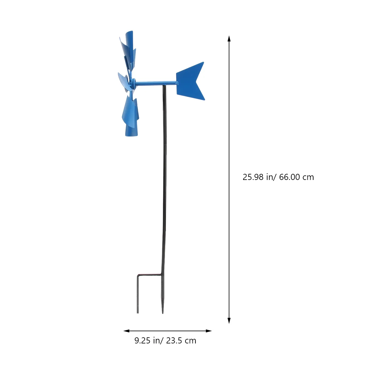 

1Pcs Rotary Iron Windmill Decorative Pinwheel Plug-in Garden Yard Outdoor Wind Spinner Winnower Plug-in Windmill