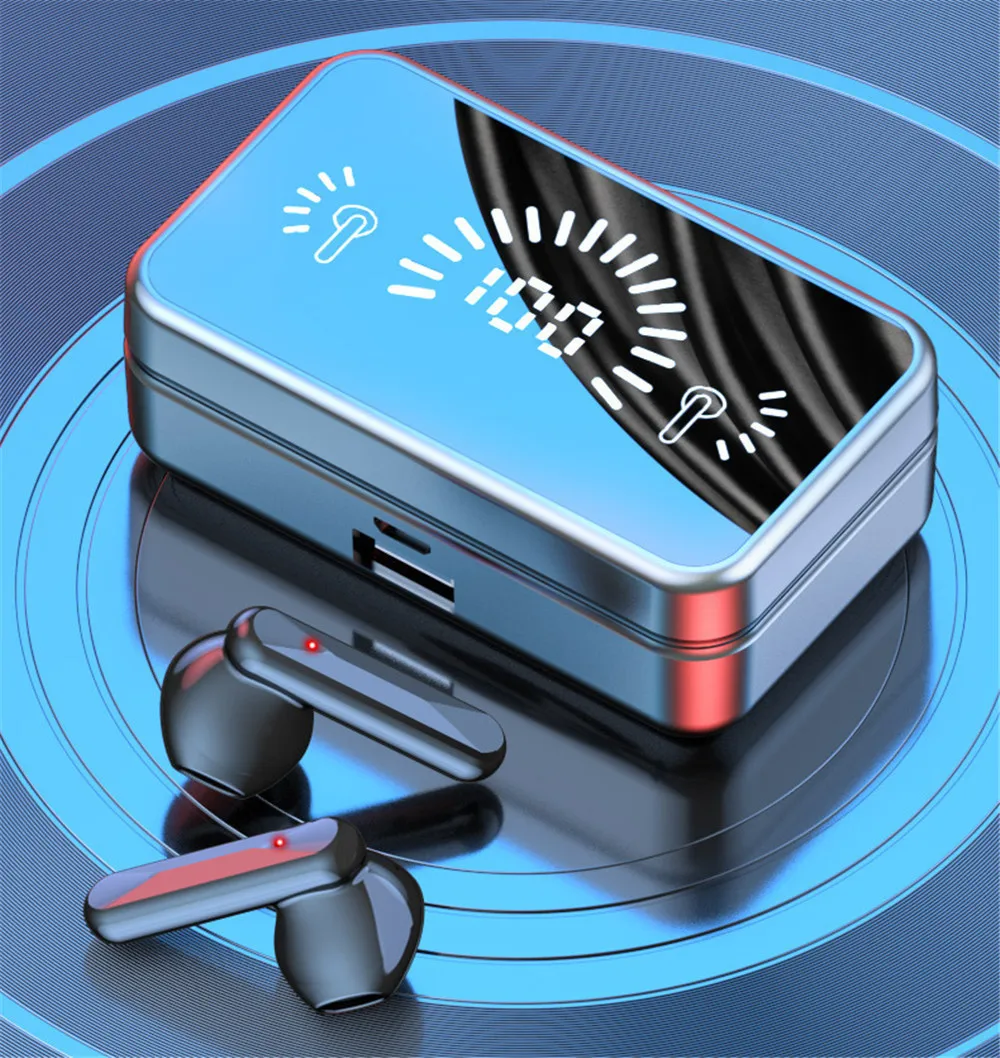 Auricolare TV wireless Tws Auricolare Bluetooth con adattatore USB Auricolare stereo 9D CVC con cancellazione del rumore Scatola di ricarica 2000mA Microfono per TV