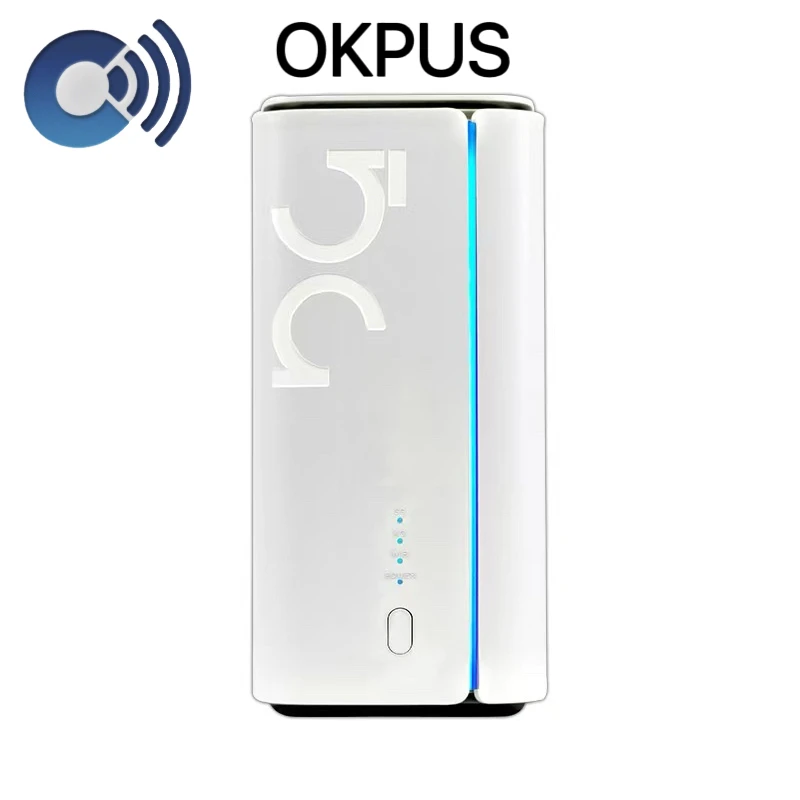 

OKPUS QualcommX62 3Wan Port Global Chipset N1/N3/N28 N41/N78 Premium 5G CPE WIFI 6 3.4Gbps 2475Mbps Indoor Outdoor SIM Card Slot