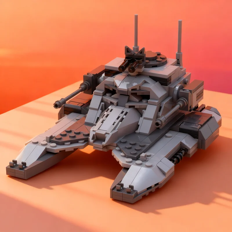 414 piezas MOC Tanque de Combate Imperial TX-130T - Bloques de Construcción de Modelos de la Serie Ultimate Collector de la Batalla Estelar del Universo Extendido