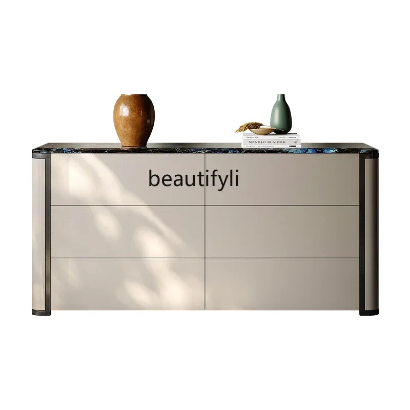 Light luxury entrance minimalist decorative cabinet living room modern simple dining side cabinet bedroom TV chest